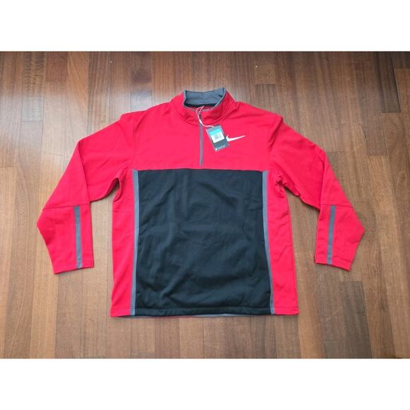New Nike Golf Standard Fit Therma Fit Mens Quarter Zip Sz Xl - Picture 1 of 7